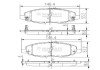 Передні тормозні (гальмівні) колодки nipparts J3602108