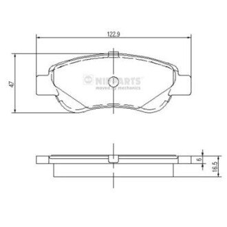 Передні тормозні (гальмівні) колодки nipparts J3602122