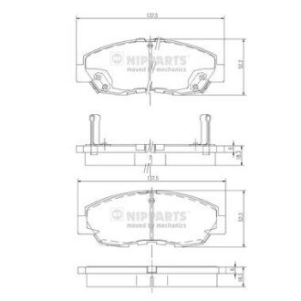 Тормозные колодки nipparts J3604030 на Хонда Аккорд сс7