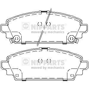 Передние тормозные колодки nipparts J3604048