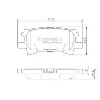 Тормозні (гальмівні) колодки Nipparts J3612031