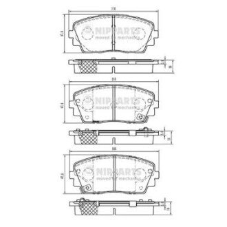 Тормозные колодки nipparts N3600332