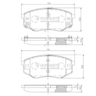 Передние тормозные колодки nipparts N3600545