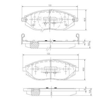 Тормозні (гальмівні) колодки nipparts N3600916