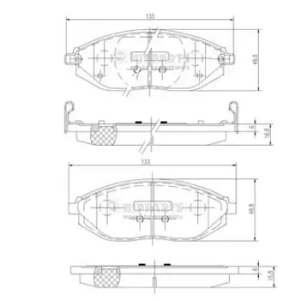Тормозні (гальмівні) колодки Nipparts N3600916