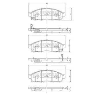 Тормозні (гальмівні) колодки nipparts N3601101 на Шкода Октавия а5