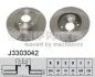 Вентилируемый тормозной диск nipparts J3303042