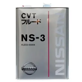 Масло трансмиссионное CVT Fluid NS-3 4л nissan KLE5300004