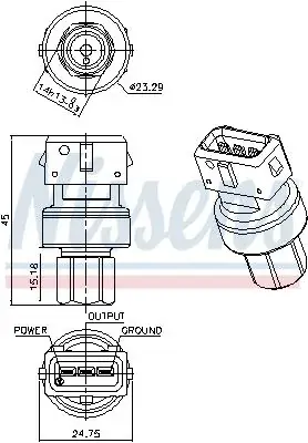 Датчик тиску Nissens 301086 (фото 1)