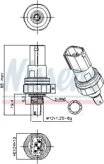 Датчик тиску nissens 301117 MINI