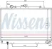 Радиатор охлаждения двигателя nissens 62809