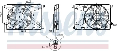 Вентилятор радіатора nissens 850124