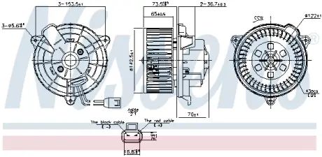 Вентилятор салону Nissens 87649