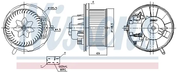 Крильчатка вентилятора nissens 87762