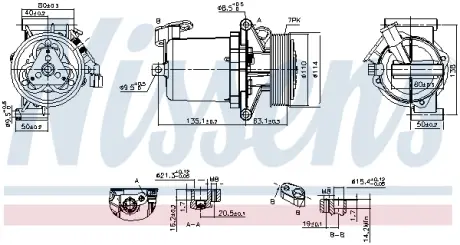 Комплект сцепления в сборе nissens 890172