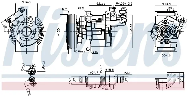 Компресор кондиціонера nissens 89579