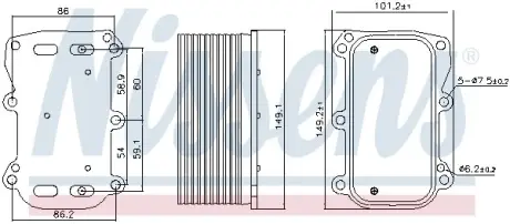 Радіатор оливний Nissens 90876