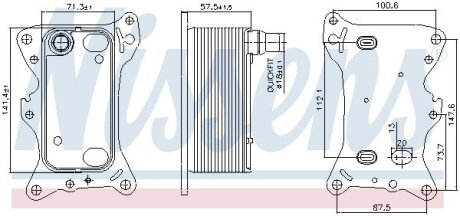 Радіатор оливний First Fit nissens 91266