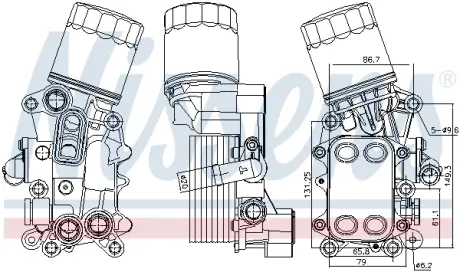Охолоджувач мастила Nissens 91311