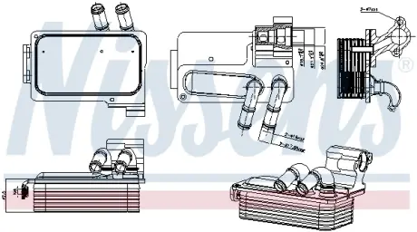 Радіатор оливний Nissens 91511