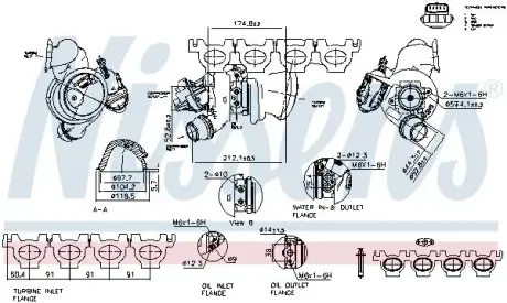 Турбокомпресор First Fit nissens 93316 Бмв X1