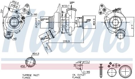 Турбокомпресор First Fit nissens 93323 на Бмв 5 серии