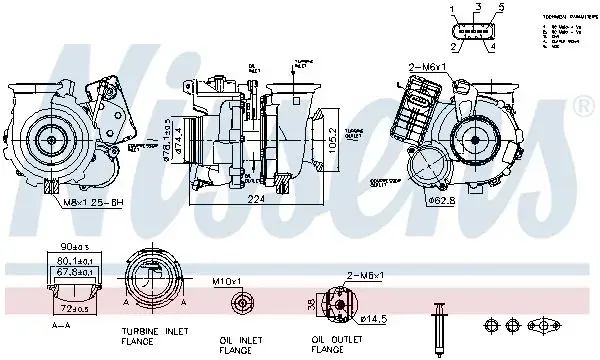 Турбокомпресор First Fit nissens 93462