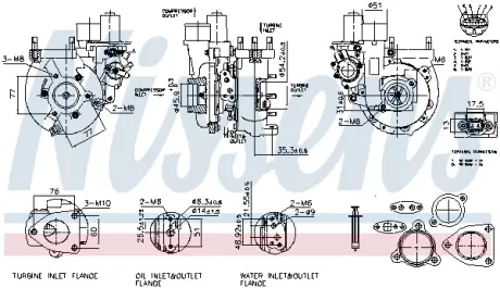Турбокомпресор First Fit nissens 93706 Тойота Хайлюкс