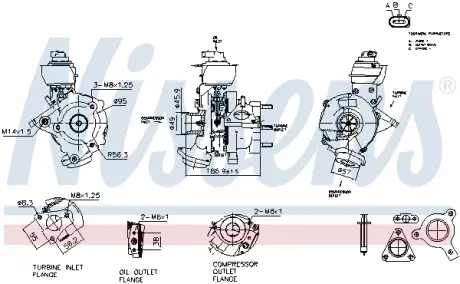 Турбокомпресор First Fit Nissens 93854