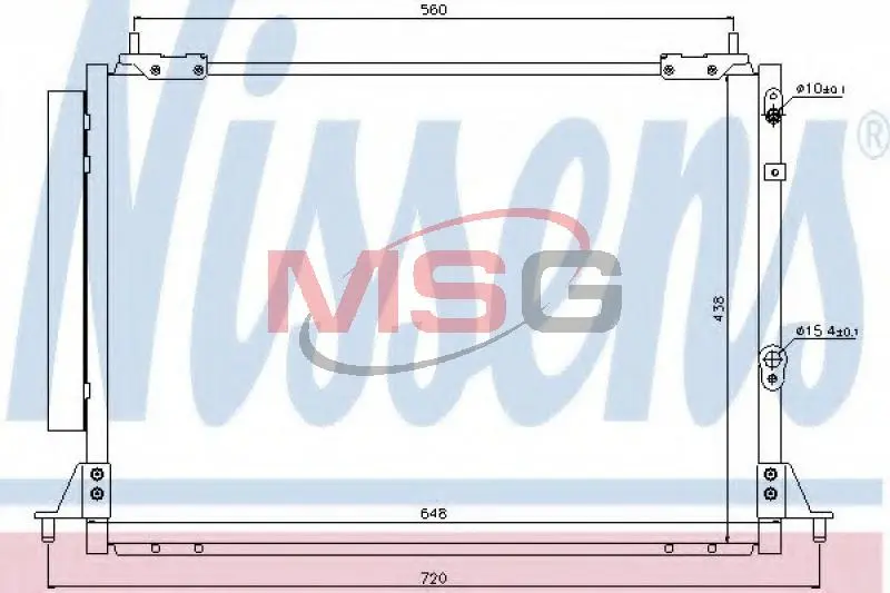 Радіатор кондиціонера nissens 940188
