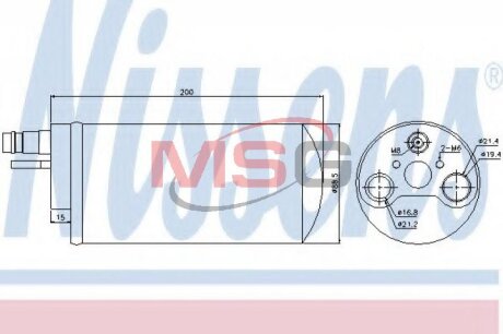 Осушувач кондицiонера nissens 95494