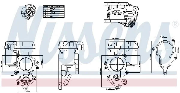 Клапан рециркуляціі (EGR) First Fit nissens 98156
