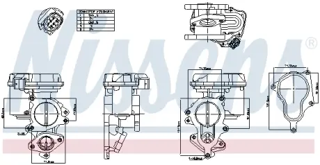 Клапан рециркуляціі (EGR) First Fit nissens 98156 Ауди А4 б7