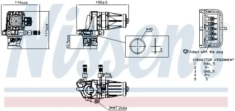 Клапан EGR Nissens 98407