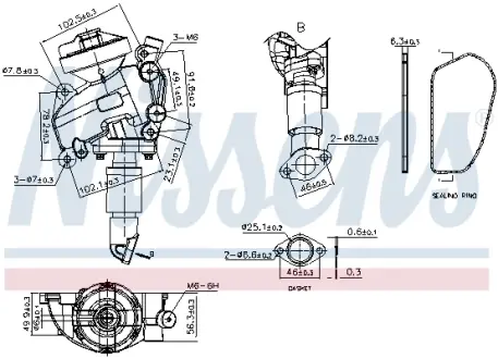 Клапан рециркуляціі (EGR) First Fit Nissens 98415