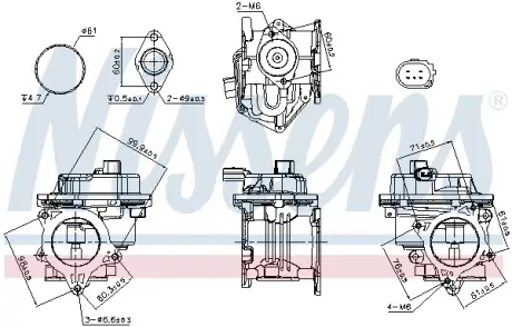 Клапан EGR First Fit Nissens 98521