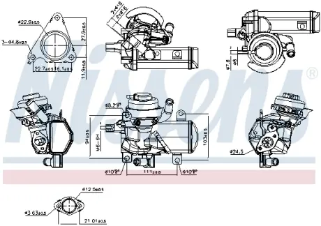 Клапан EGR Nissens 98566
