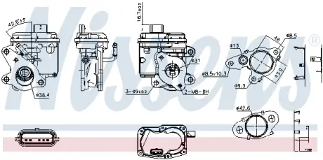 Клапан EGR Nissens 98596
