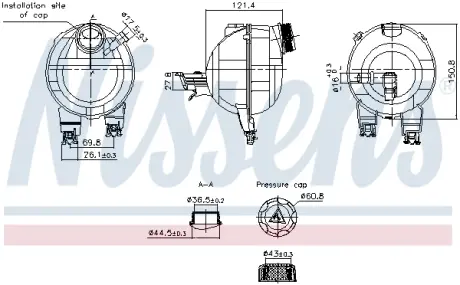 Бачок компенсаційний First Fit nissens 996306 Ситроен С3 пикассо