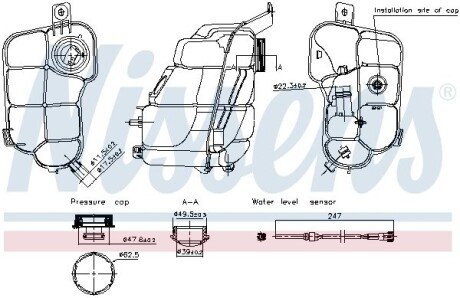 Бачок компенсаційний First Fit nissens 996318 на Вольво V70