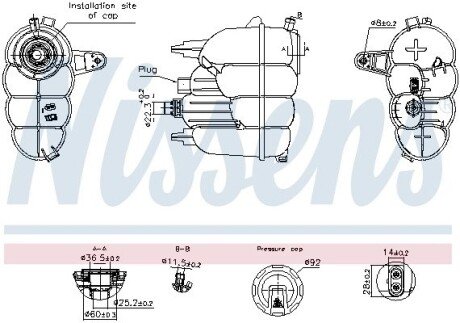 Бачок компенсаційний First Fit nissens 996323 на Ауди A5 F5