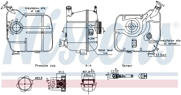 Бачок компенсаційний nissens 996239