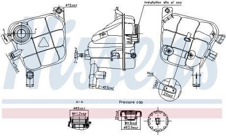 Бачок компенсійний nissens 996207 на Мерседес GLS-Class X166