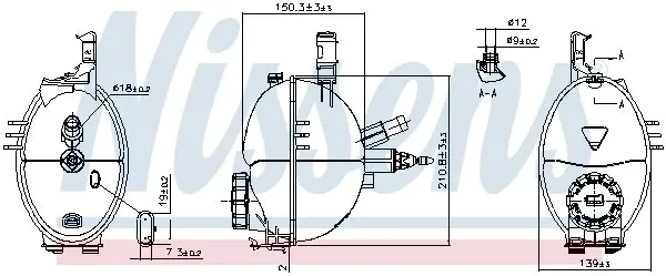 Бачок розширювальний nissens 996159