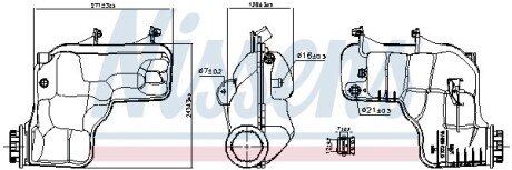 Бачок розширювальний nissens 996166