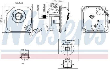 Бачок розширювальний nissens 996206