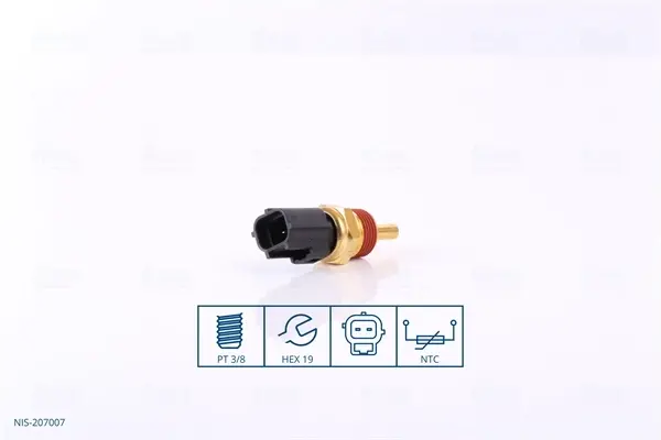 Датчик, температура охолоджуючої рідини Nissens 207007 (фото 1)