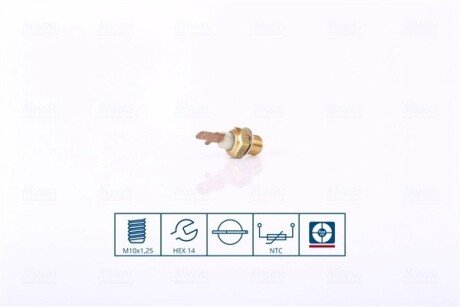 Датчик, температура охолоджуючої рідини nissens 207058
