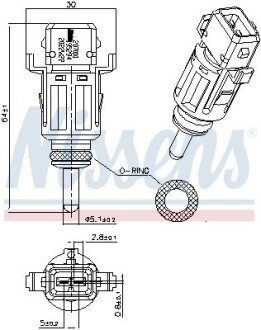 Датчик, температура охолоджуючої рідини nissens 207010