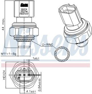 Датчик тиску First Fit nissens 301034